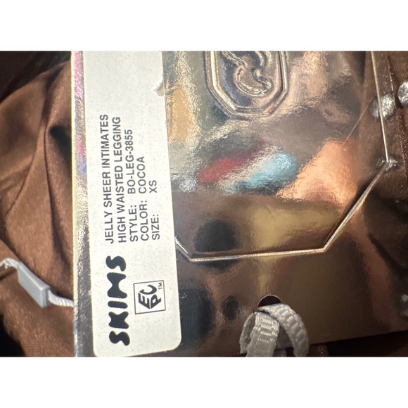SKIMS SWAROVSKI CRYSTAL JELLY SHEER‎ LEGGING COCOA XS NWT LIMITED EDITION - Picture 9 of 9